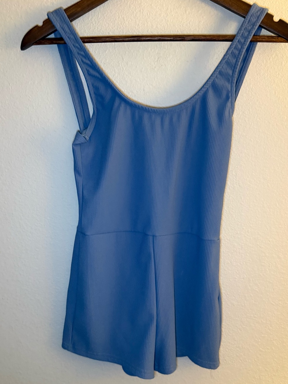Edikted  -  Blue Women's Ribbed Tank Romper